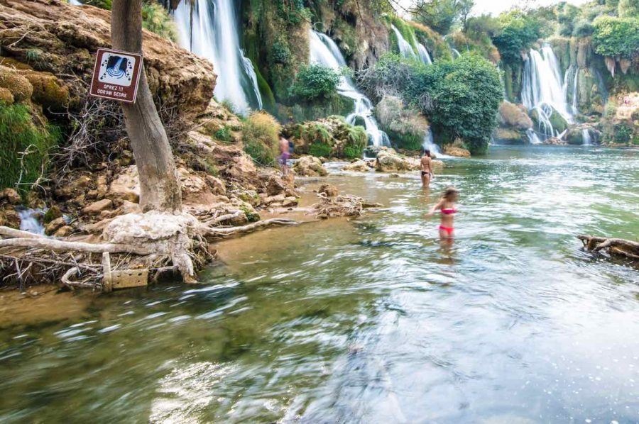 Swimming-at-Kravice - Travel Blog